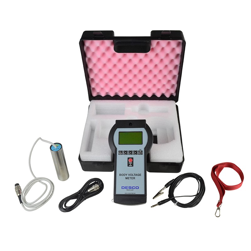 Body Voltage Meter Set with Carrying Case