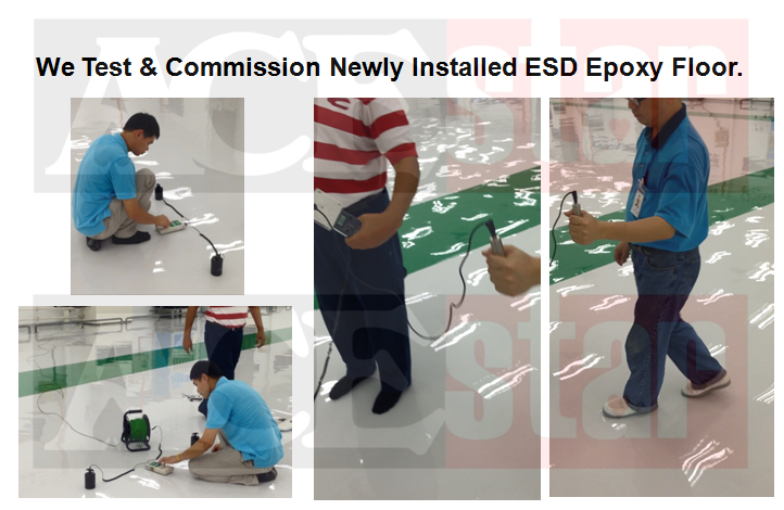 Testing of ESD Epoxy Floor